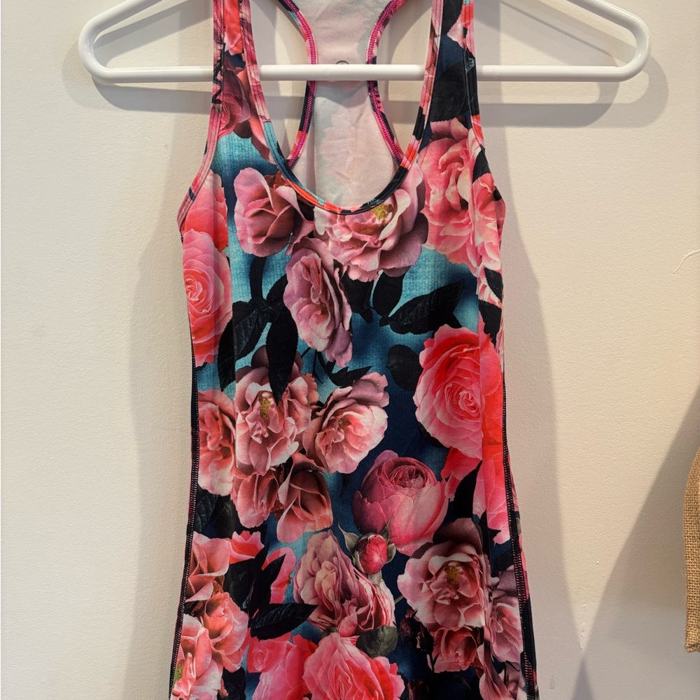 lululemon athletica Floral Tank Top - Pink and Blue